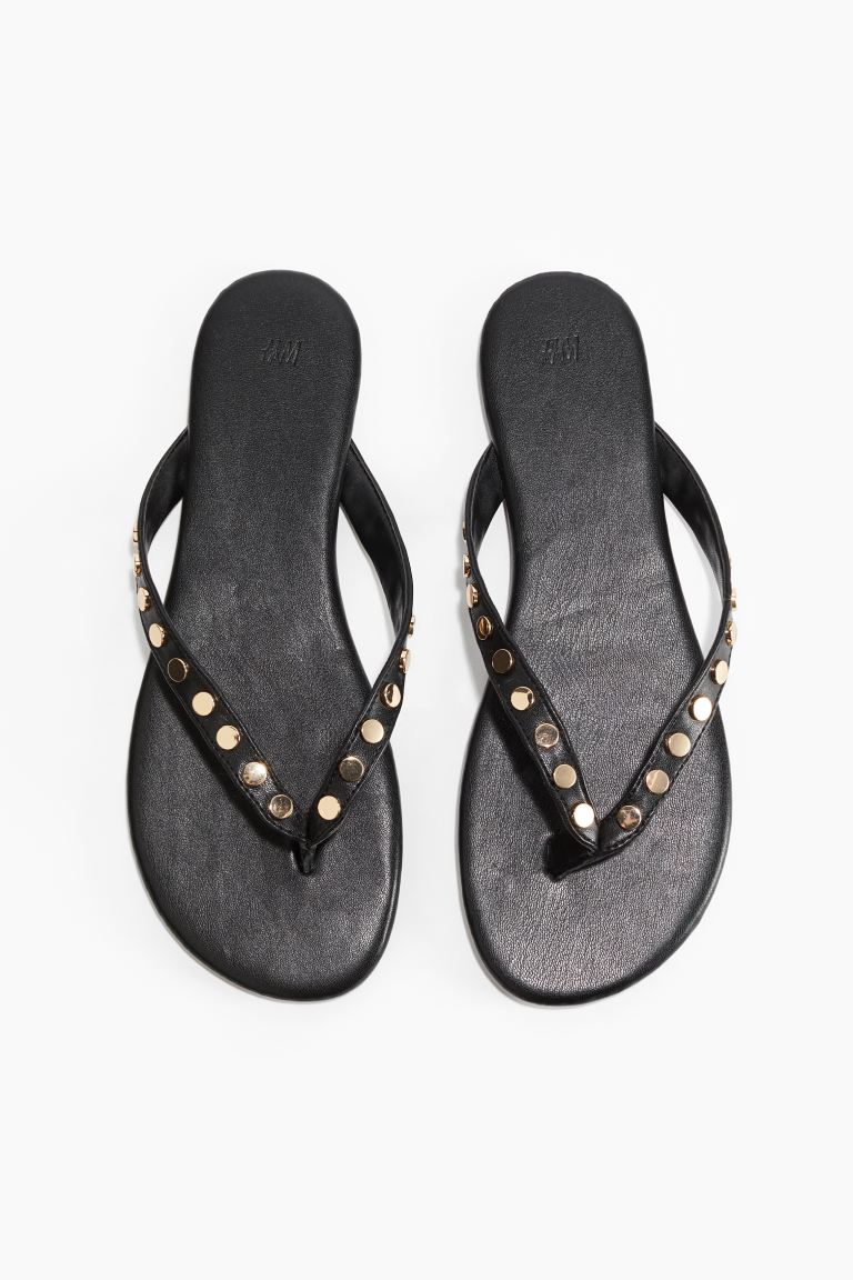 Studded Flip-Flops