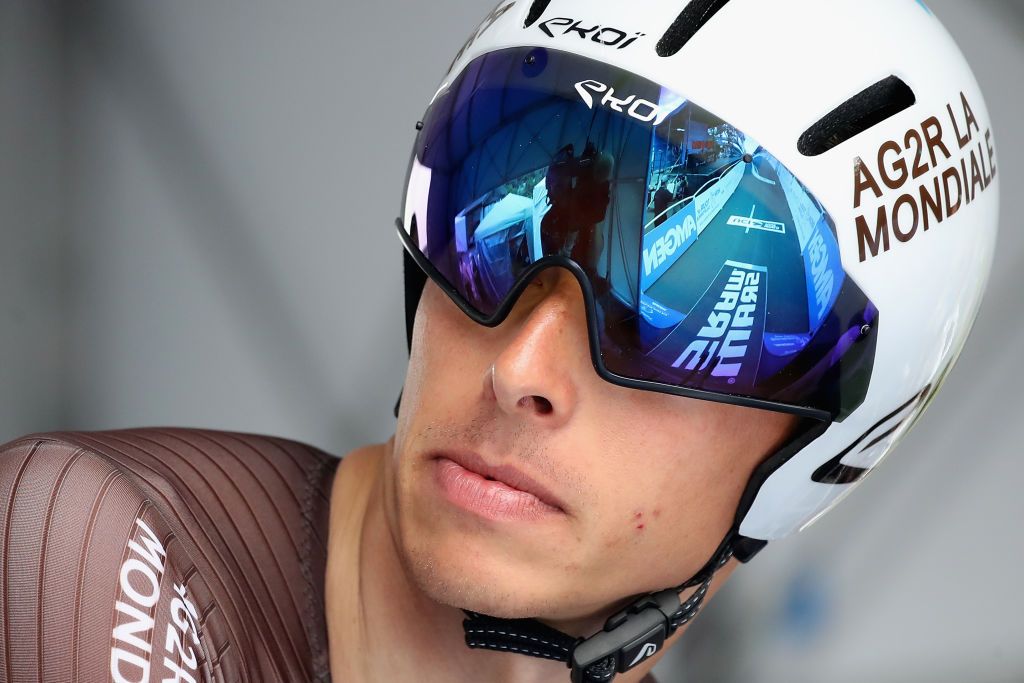 Oliver Naesen (AG2R La Mondiale) readies himself on the start ramp on the stage 4 TT at the 2018 Tour of California