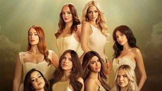 The Secret Lives of Mormon Wives season 5 cast in gold dresses looking 'angelic' in the Hulu reality TV show