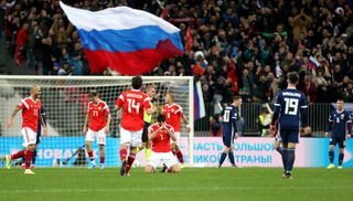 Russia were playing their first home match