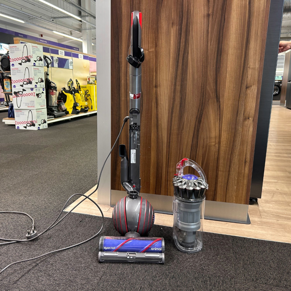 Dyson vacuum in the shop, one of the best vacuum cleaners for pet hair