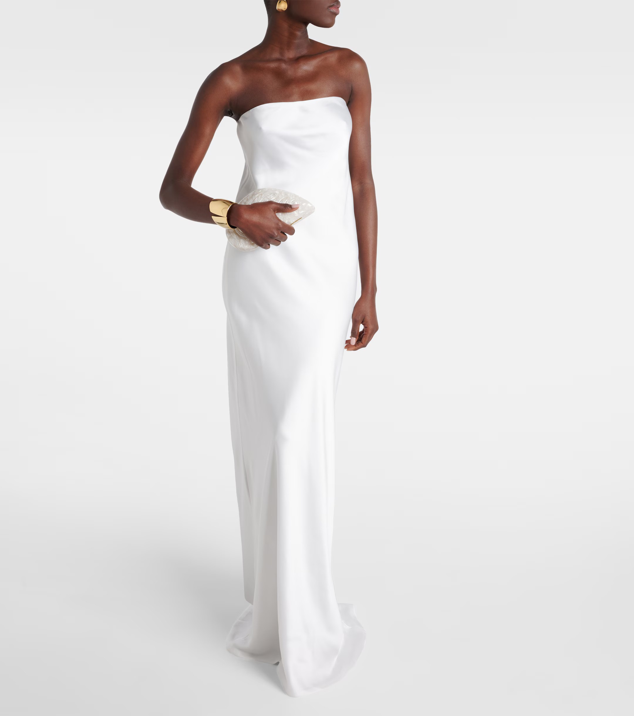 Norma Kamali, Crêpe satin gown