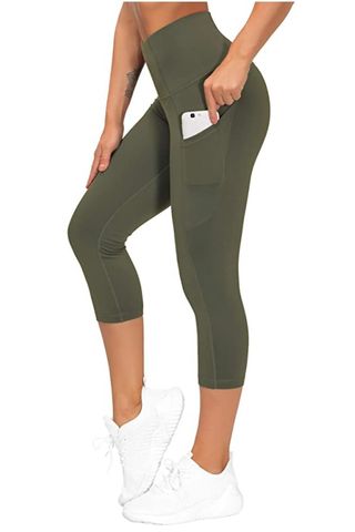 The Gym People Thick High Waist Yoga Pants with Pockets