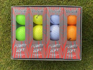 volvik power soft golf ball in four different colors