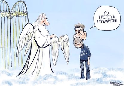 Editorial Cartoon U.S. Pete Hamill RIP