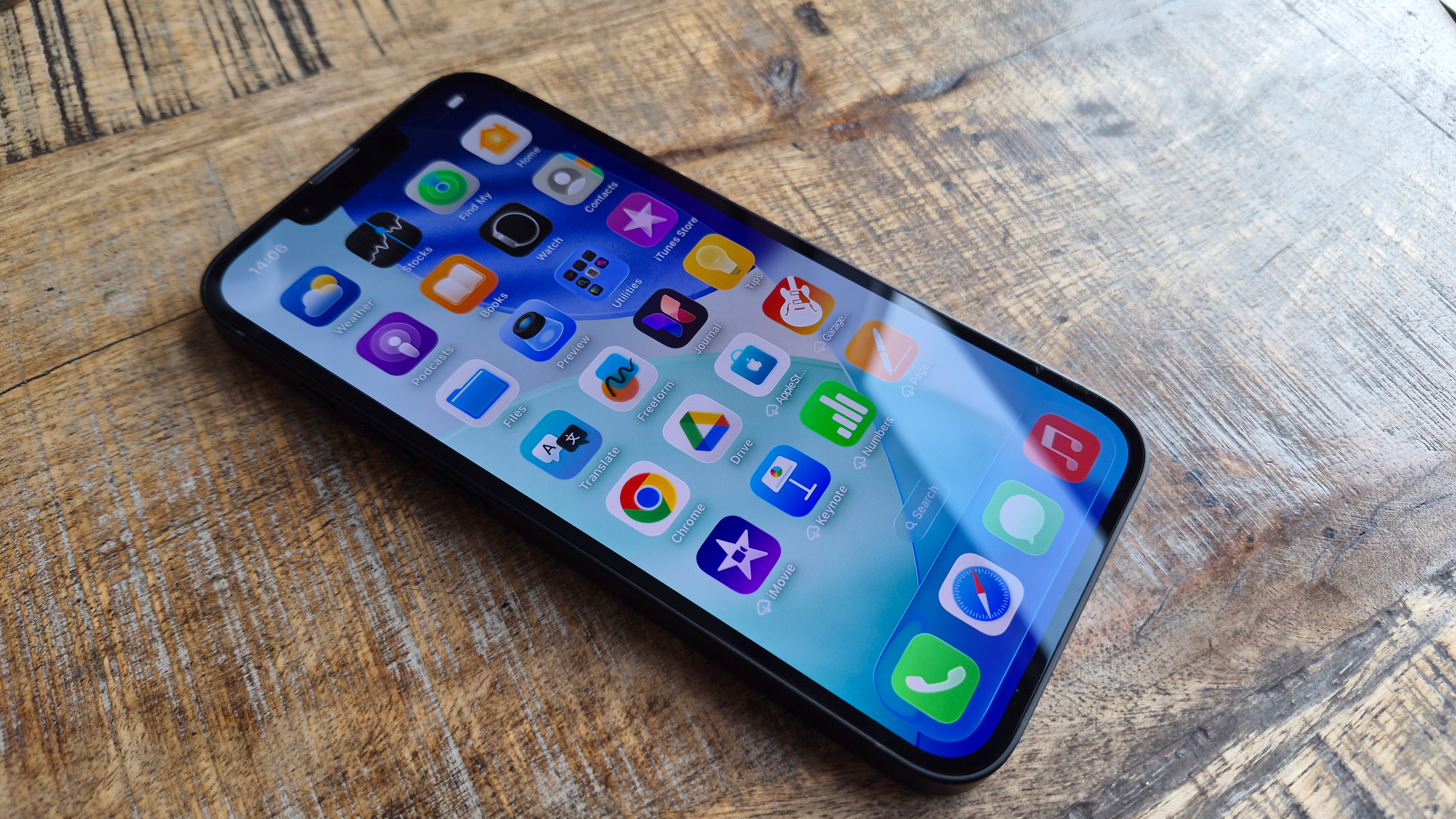 The Apple iPhone 17e on a desk