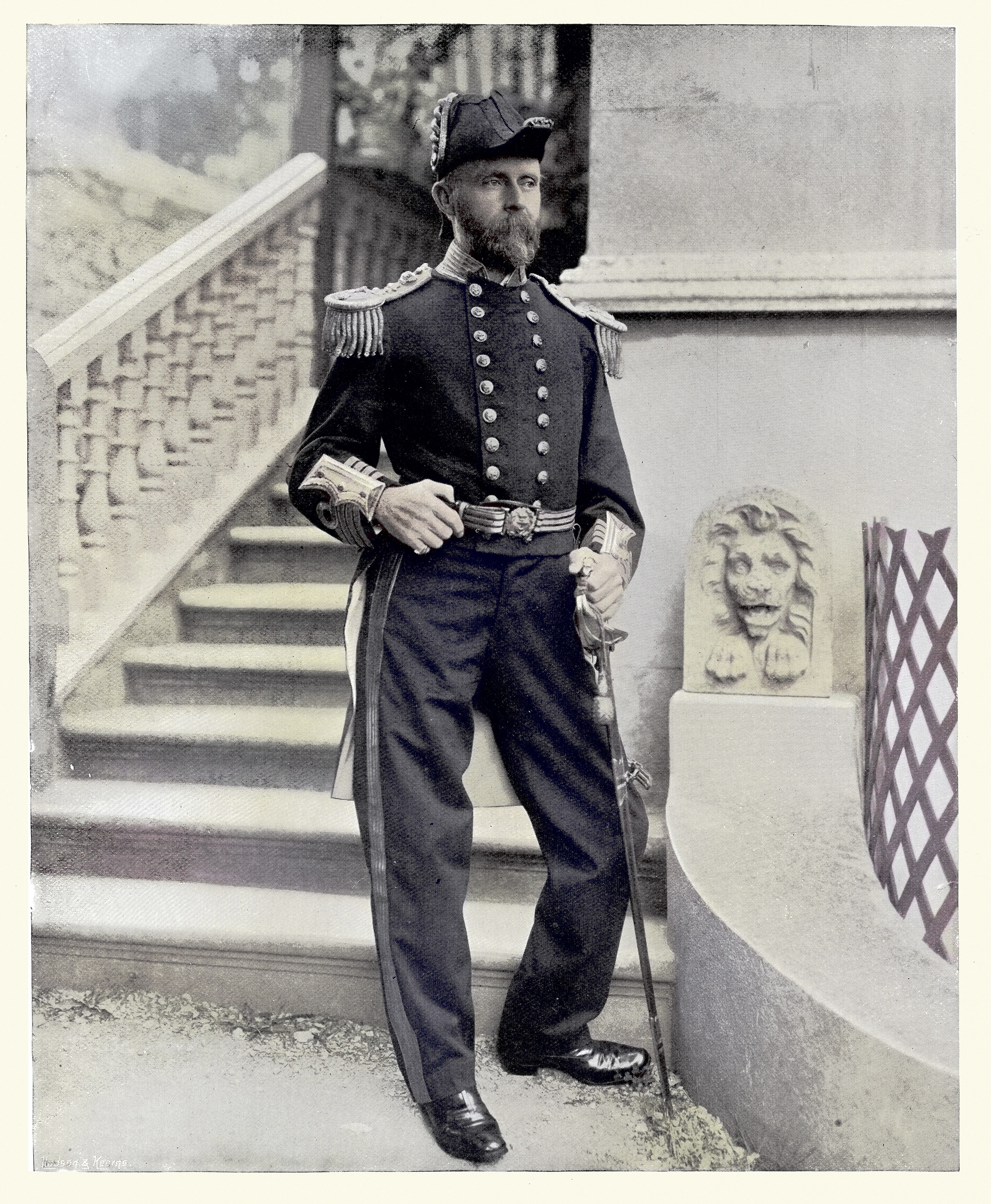 Captain William M Lang in navy uniform
