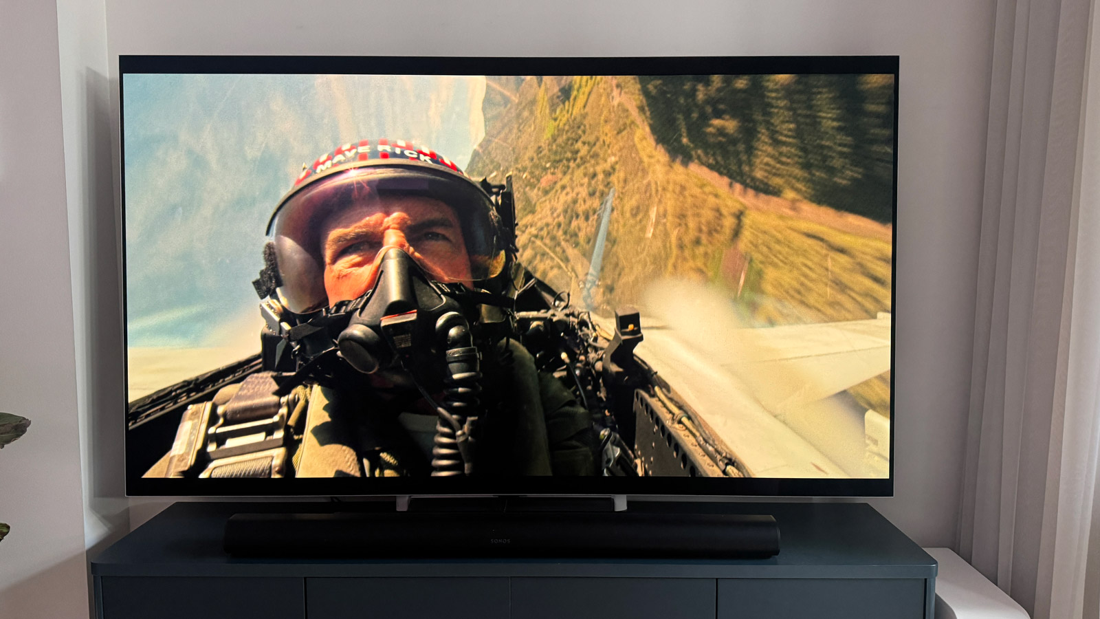  Maverick shown on the LG G5 OLED TV