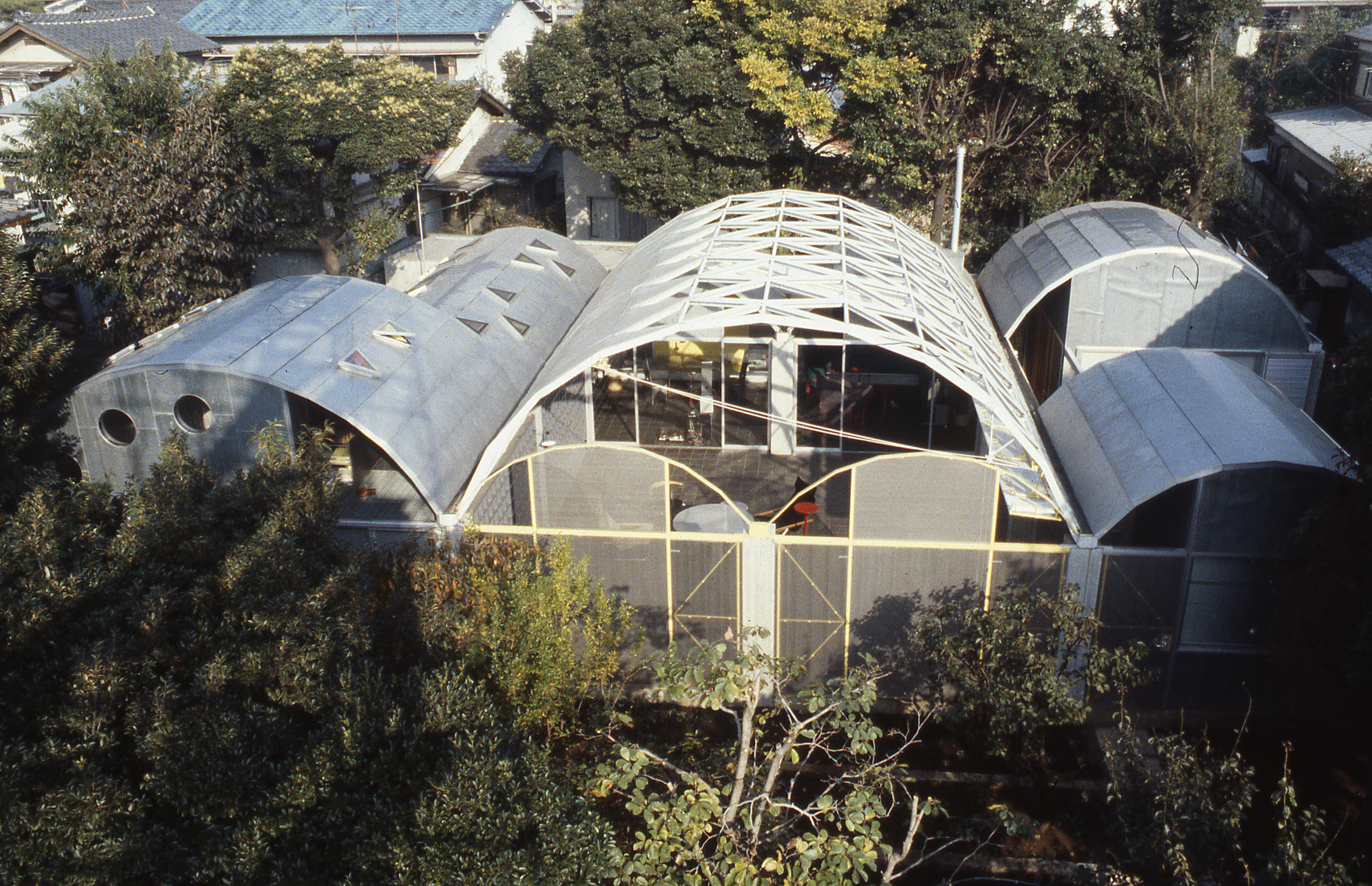 Silver Hut shot from above: Courtesy of Toyo Ito &amp;amp; Associates, Architects
