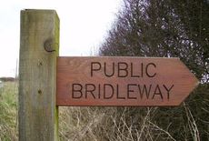 Bridleway sign. Photo by Phil Catterall