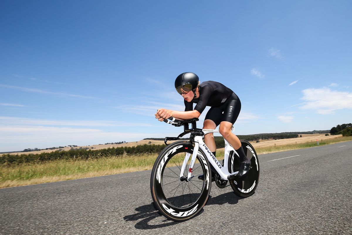 Samuel Jenner on his way to third place