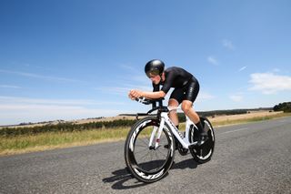 Samuel Jenner on his way to third place