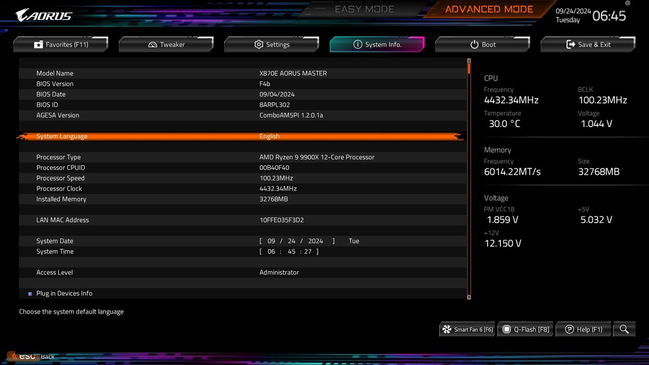 Gigabyte X870E Aorus Master