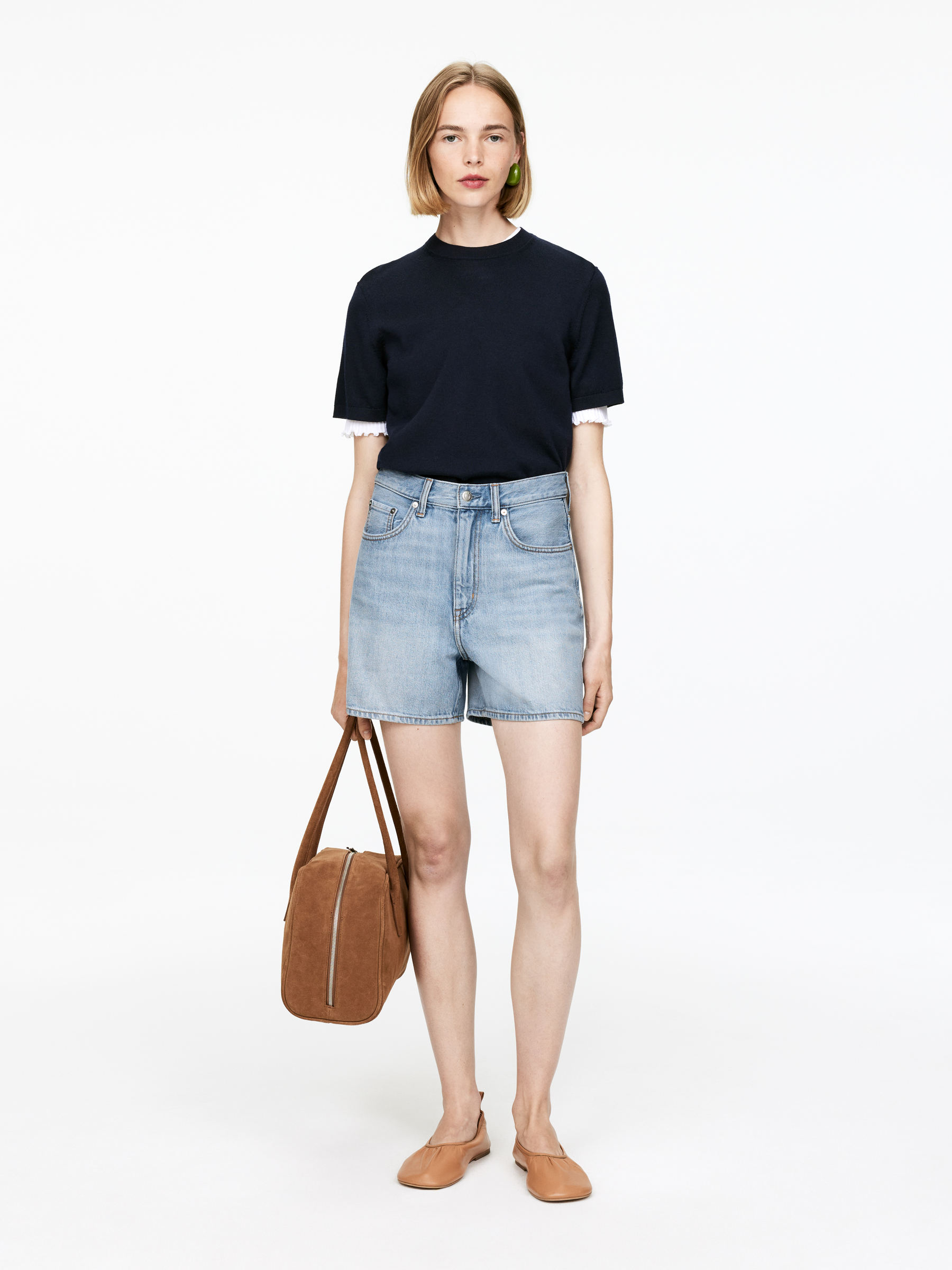 Denim Shorts – Washed Blue – Women – Arket Gb