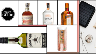 Liqueur, Drink, Alcoholic beverage, Distilled beverage, Product, Bottle, Alcohol, Glass bottle, Whisky, Label,