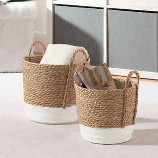 Mainstays Seagrass & Paper Rope Baskets,