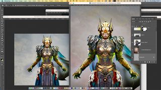 How to use Adobe Firefly; a painting of a fantasy warrior
