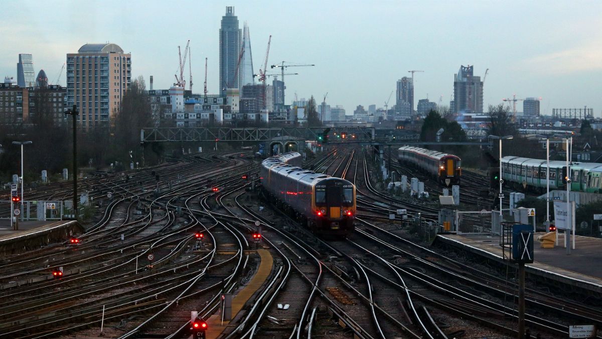 Train on track