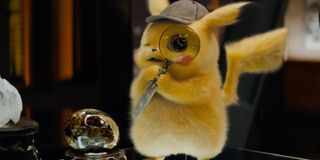 Pokemon: Detective Pikachu Pikachu uses a magnifying glass