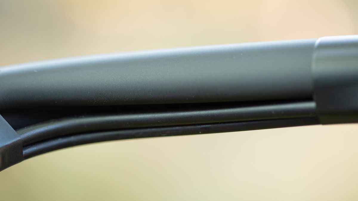 Enve G Series Gravel Handlebar detail showing external cable routing