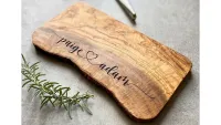 Personalised Couples Cheeseboard, one of w&h's best Christmas gifts for husbands