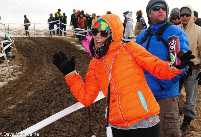 Colorful Cyclocross fan