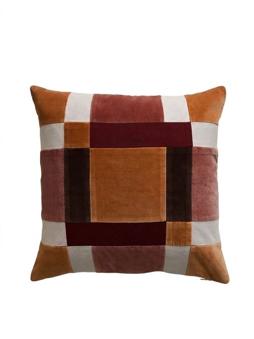 Pure Cotton Velvet Patchwork Cushion Cover