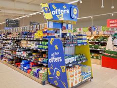 Lidl Plus sign inside supermarket