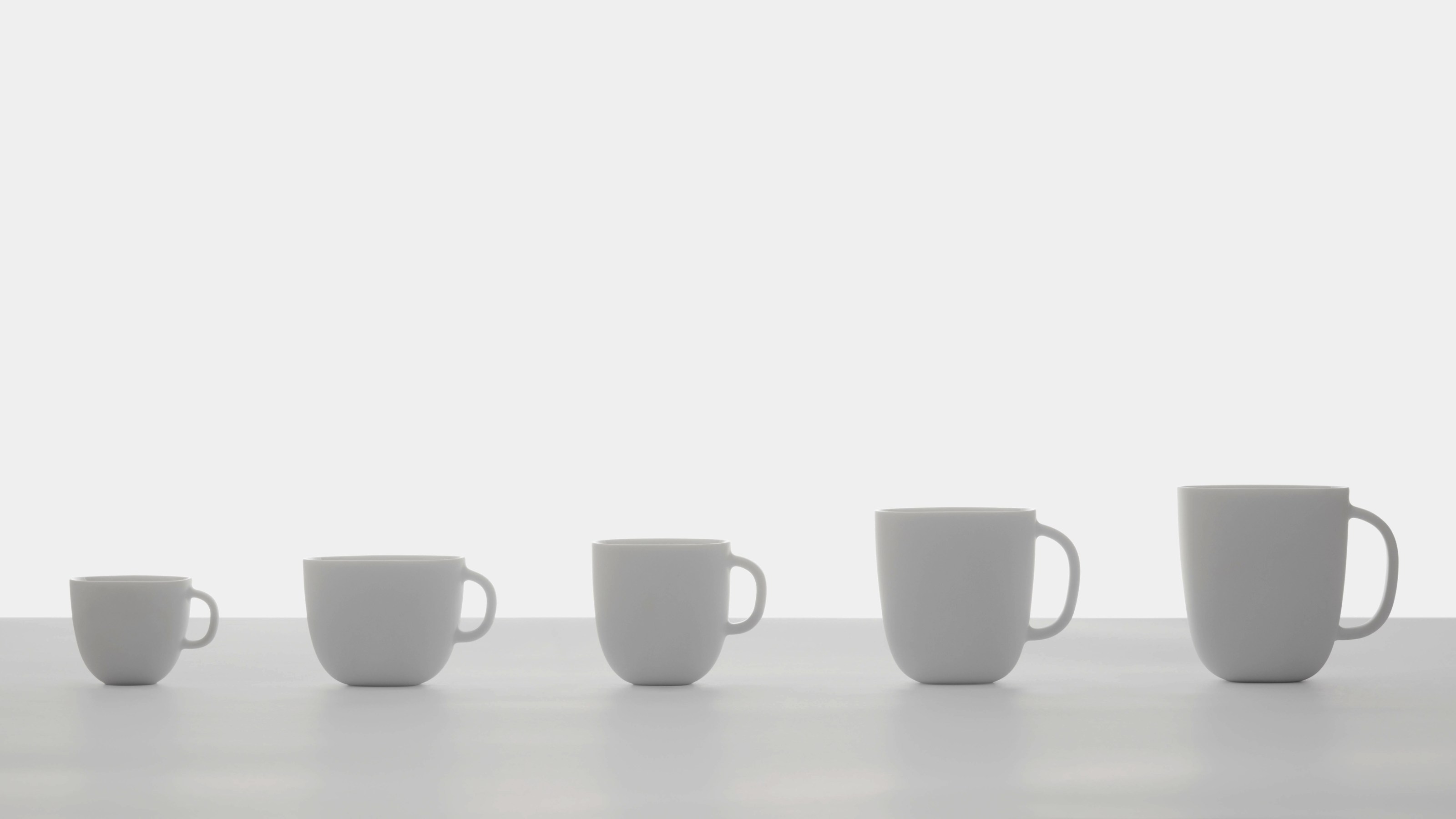 Lume Porcelain Coffee Mug Cups (12 Pieces)