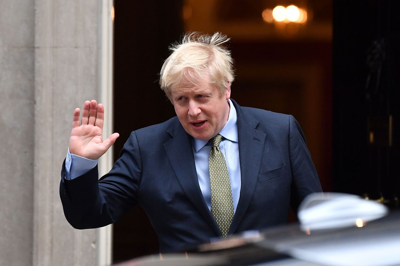 Boris Johnson at 10 Downing Street