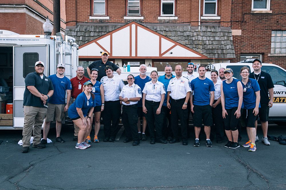 North Memorial Hospital's medical staff were amazing all week, keeping riders safe and healthy