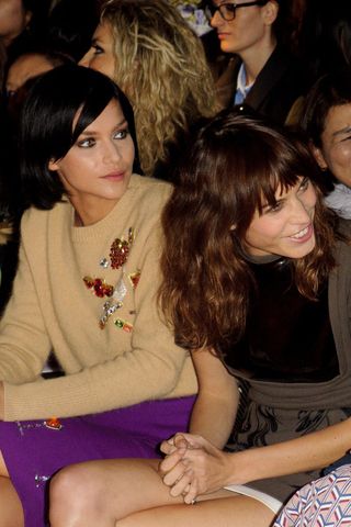 Leigh Lazark and Alexa Chung at the Henry Holland show