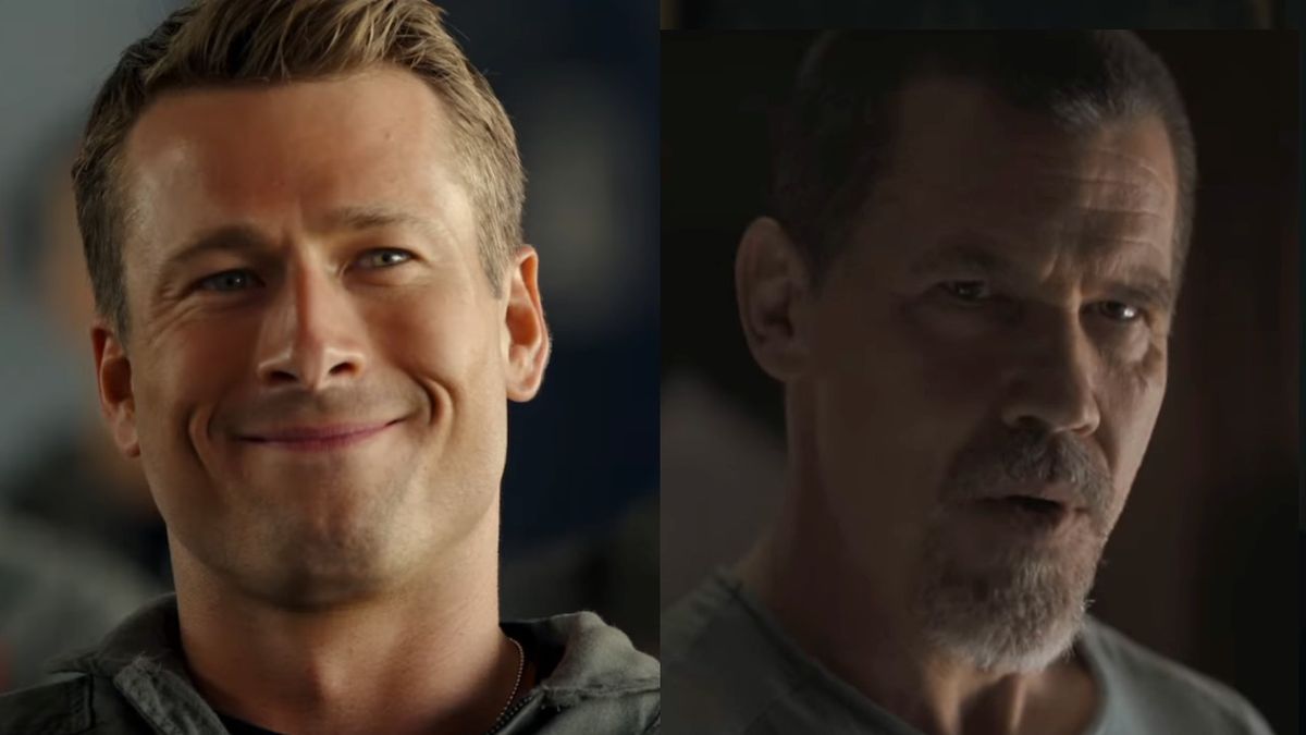 Josh Brolin And Glen Powell Just Had A Hilarious Exchange Over The Mesh Shirt He Wore In His Latest Interview And LOL