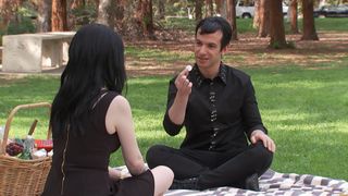 nathan fielder as a mall goth on a picnic in nathan for you