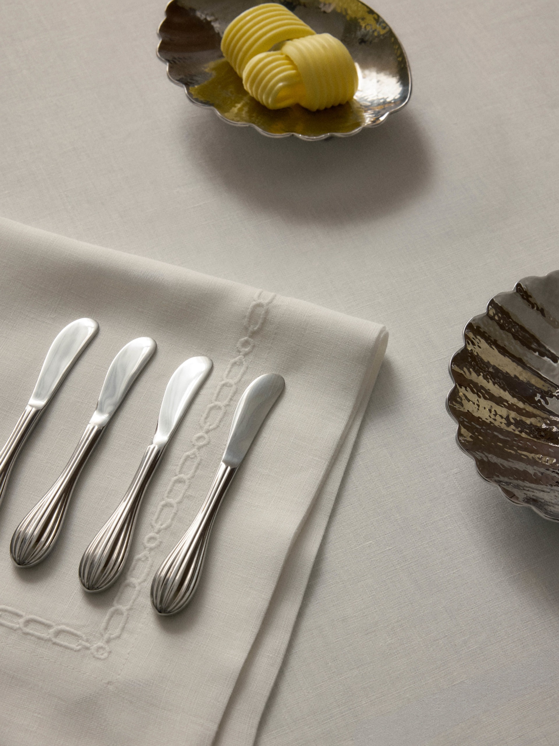 Westwing I Victoria Beckham, Stainless Steel Butter Knives Isla, Set of 4