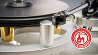 What Hi-Fi? Ask the industry roundel on a picture of a Michell turntable