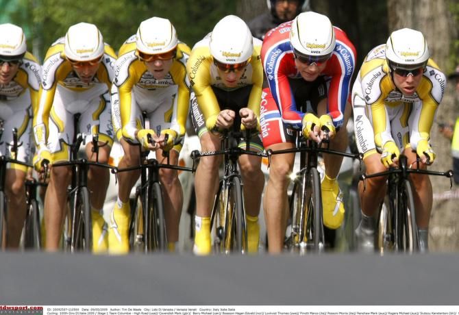 Team Colombia on the way to claiming the 2009 TTT