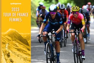 Annemiek van Vleuten (Movistar) and Demi Vollering (SD Worx) on stage 7 of the Tour de France Femmes 2022