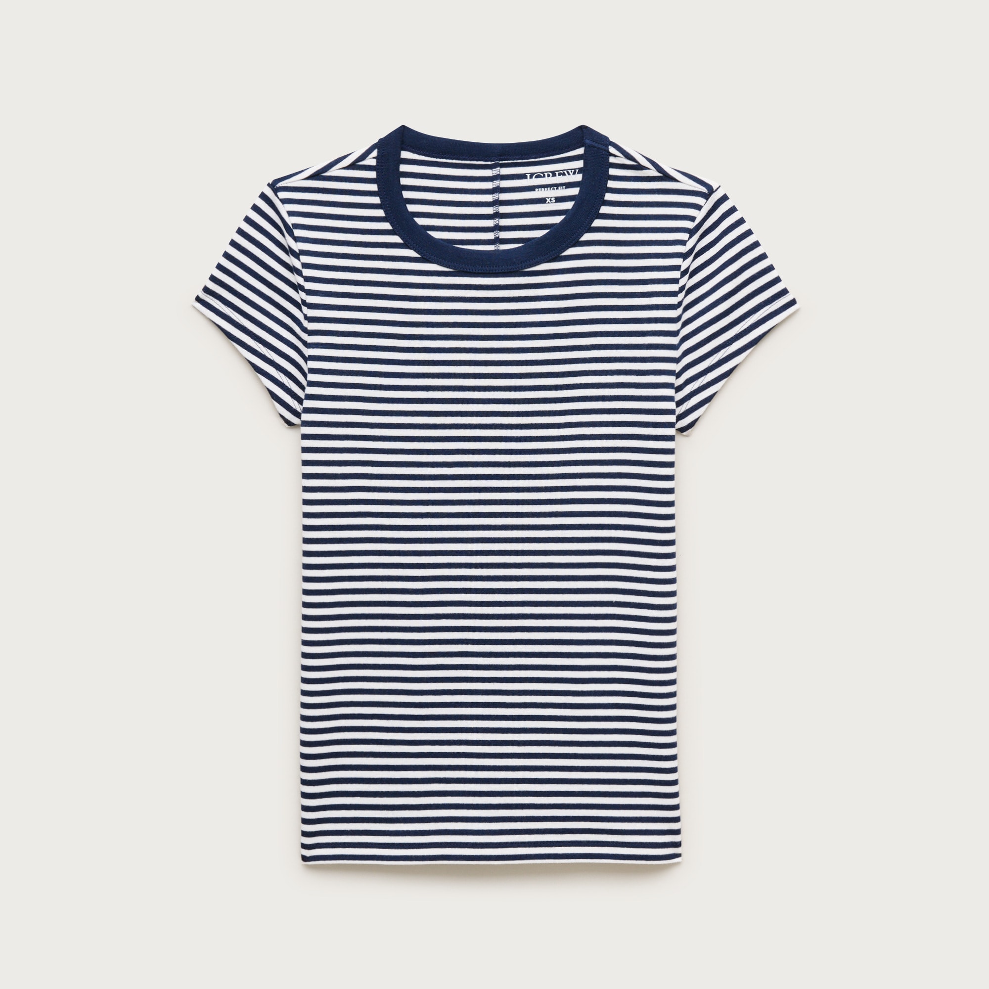Perfect-Fit Crewneck T-Shirt in Stripe