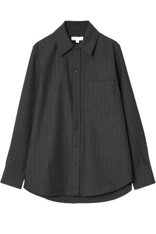 COS Pinstriped Wool Shirt 