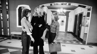 march 8, 1977 the barbizon hotelpublished in nyt 31377 published caption miss neblett in hotel lobby with benita burroughs and cindy roberts, who are also models