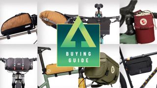 Collage of eight of the best bikepacking bags