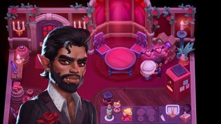 Moonlight Peaks - Samael's portrait on top of his room where he kisses the main character.