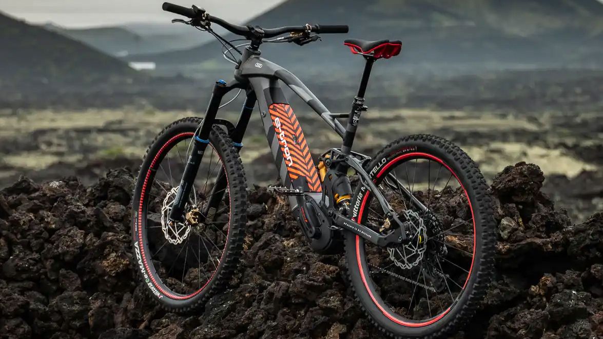 The Paris-Dakar inspired Audi e-MTB