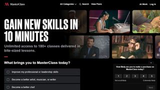 MasterClass website screenshot