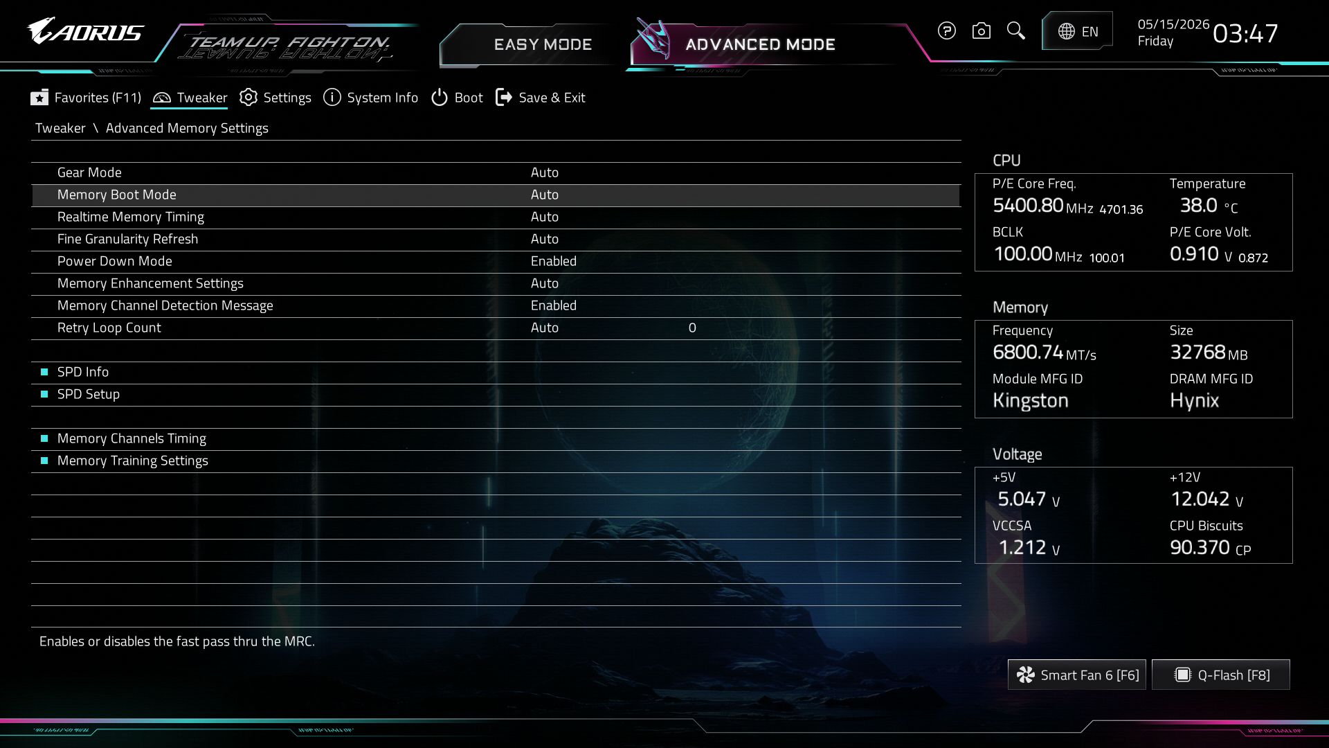 Gigabyte Z890 Aorus Elite Wifi7 Plus - BIOS