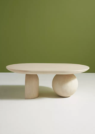 Sculptural coffee table.