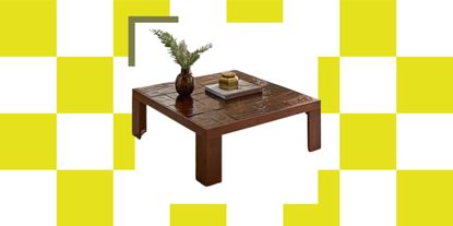 Dunelm Lavina Glass Tiled Coffee Table