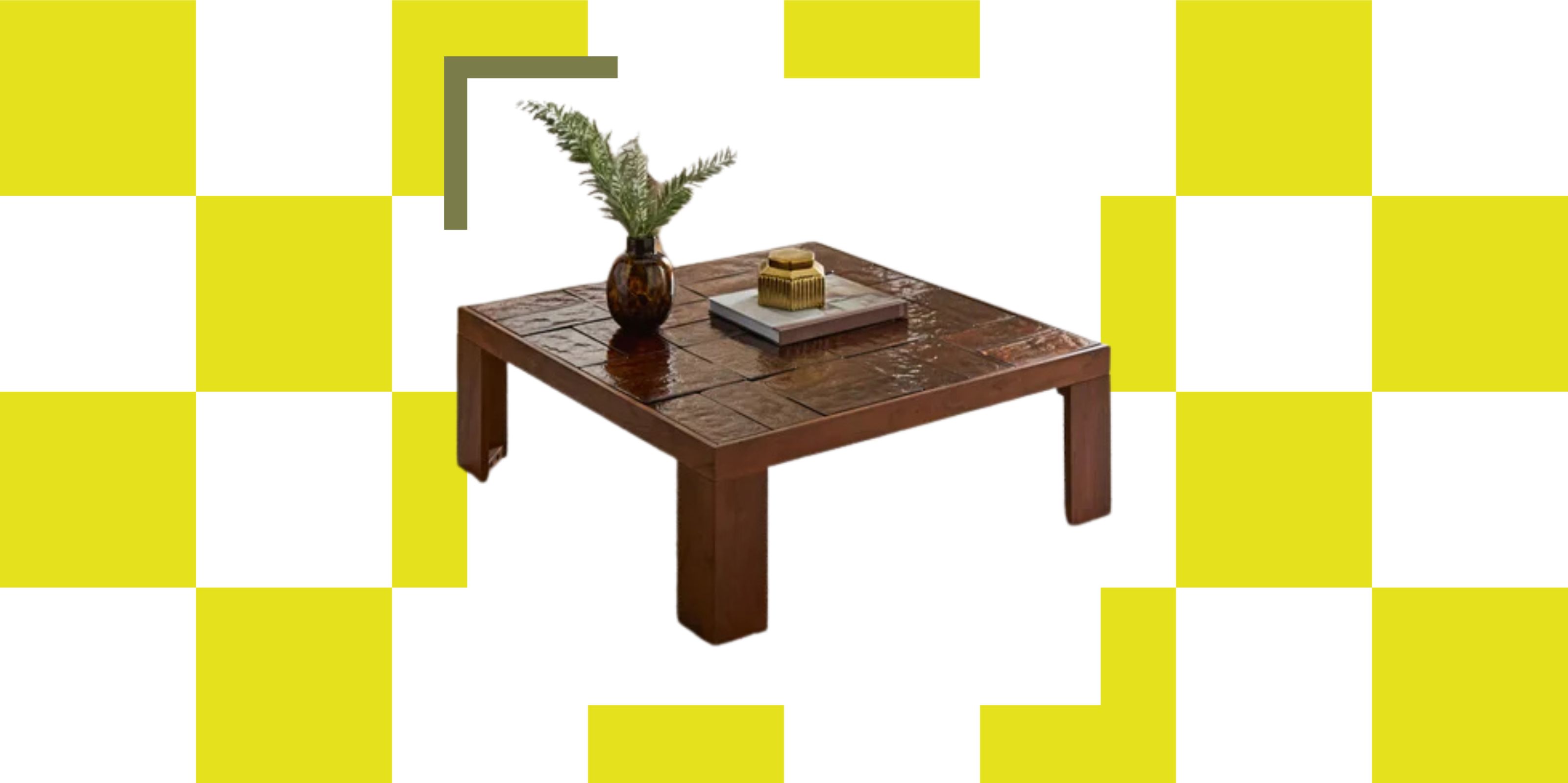 Dunelm Lavina Glass Tiled Coffee Table