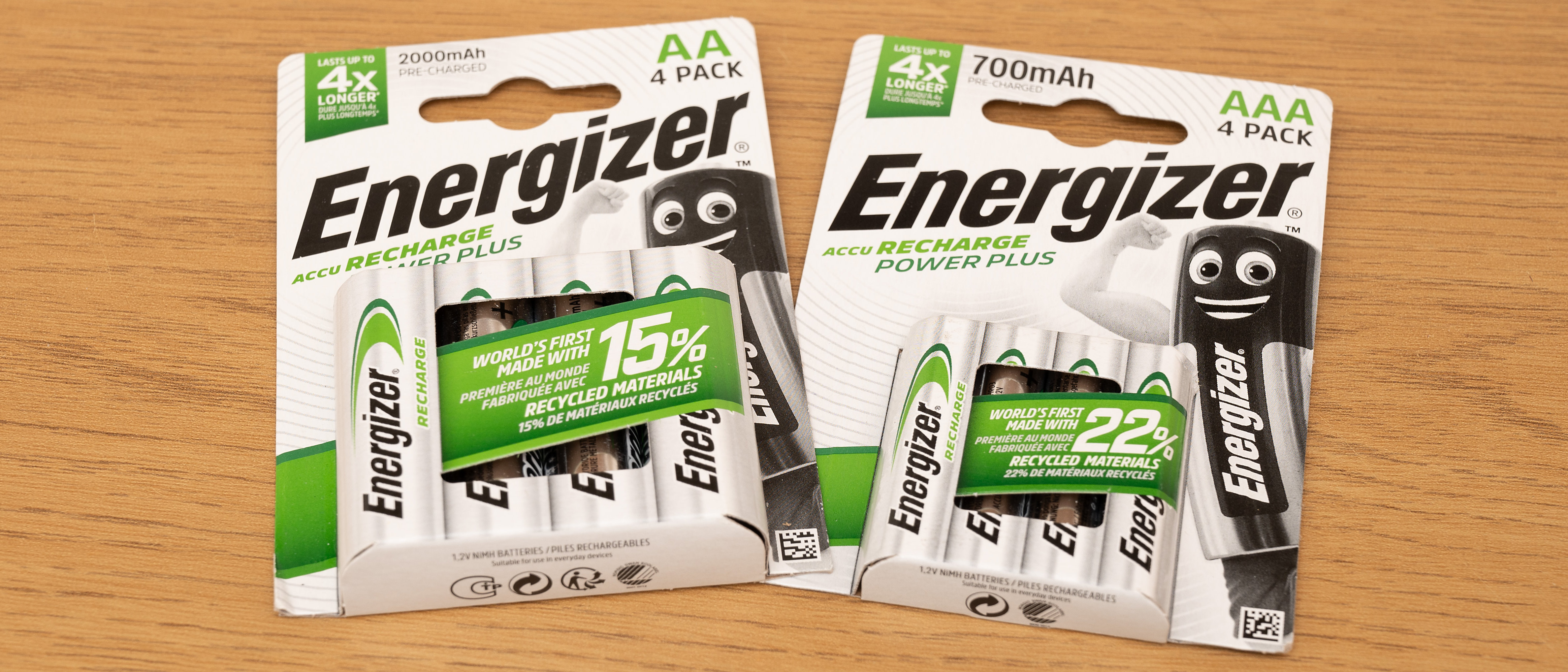 Energizer Piles Rechargeables AA, Recharge Power Plus, Lot de 4 :  : High-tech
